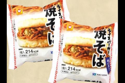Japan: Fried Chow Mein Rice Burger